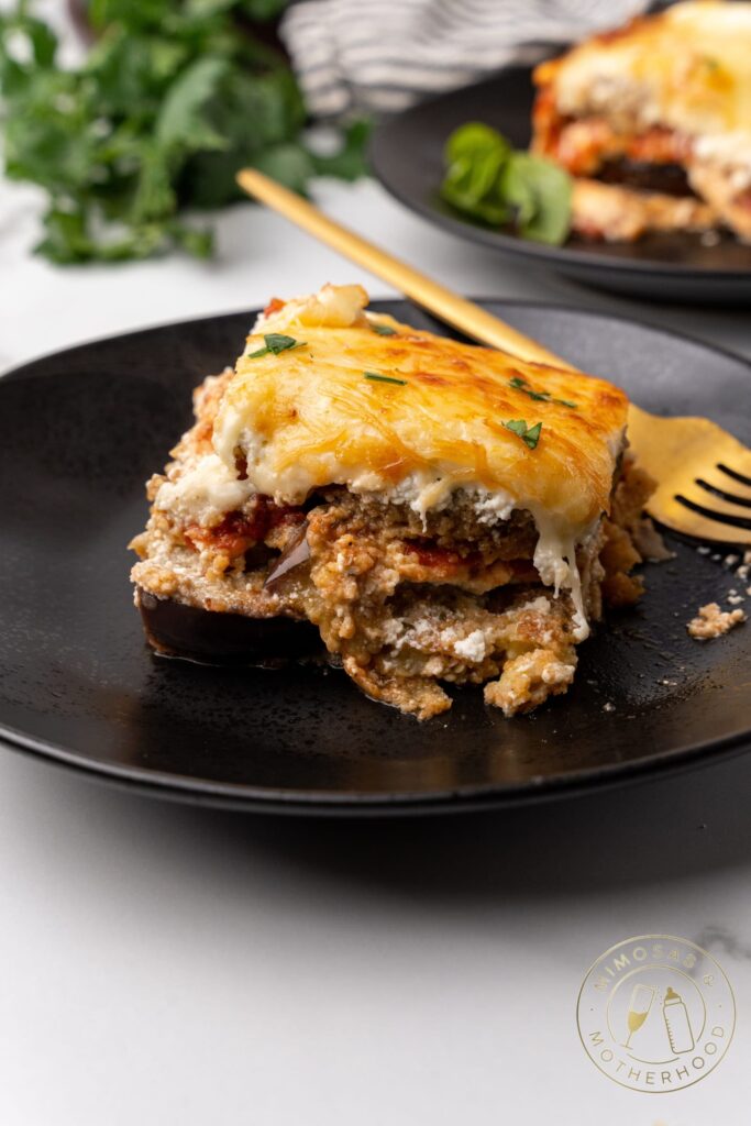 plate of eggplant parm