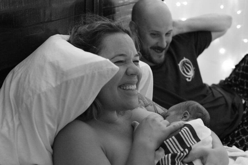 family after the birth of their third child