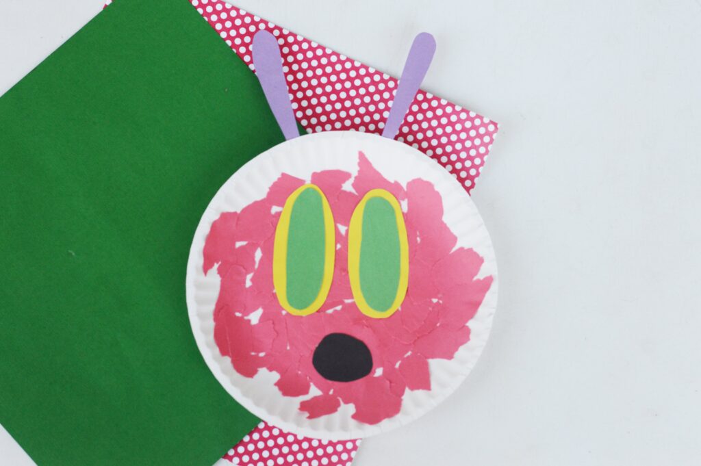 paper plate hungry caterpillar craft