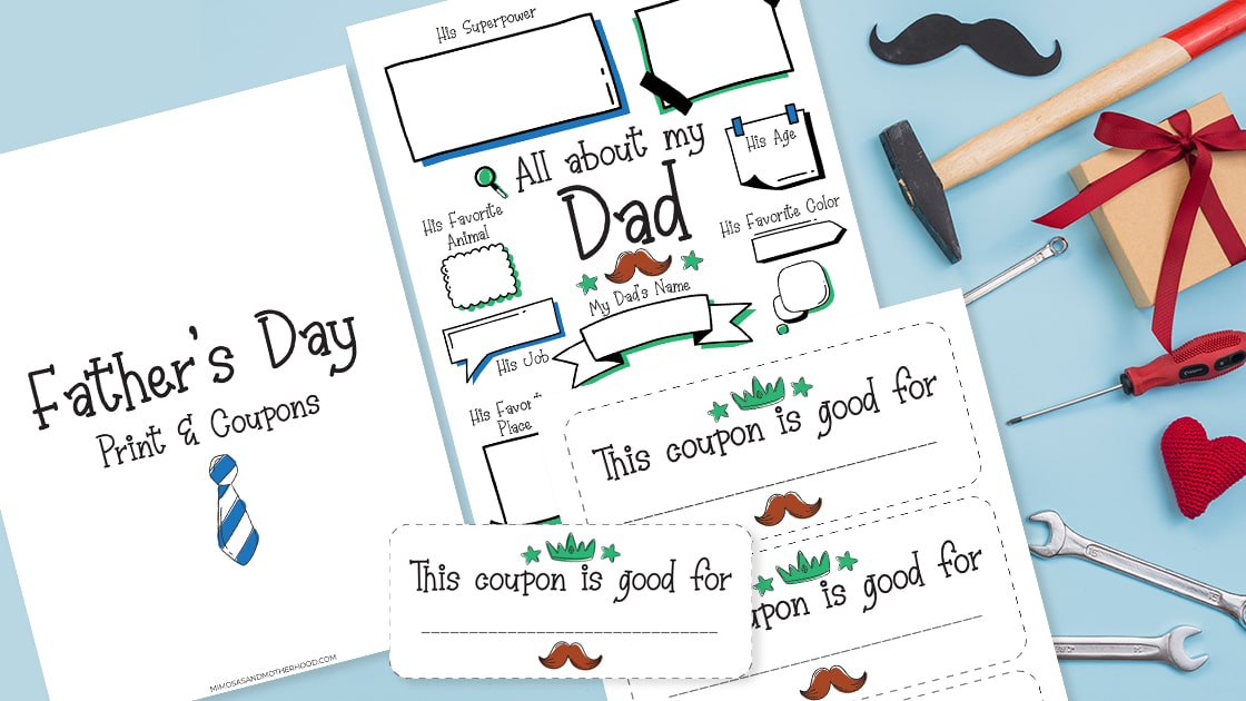 All About My Dad Printable and Coupons