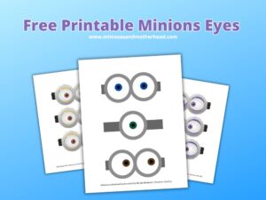 Free Printable Minion Eyes - Mimosas &amp; Motherhood
