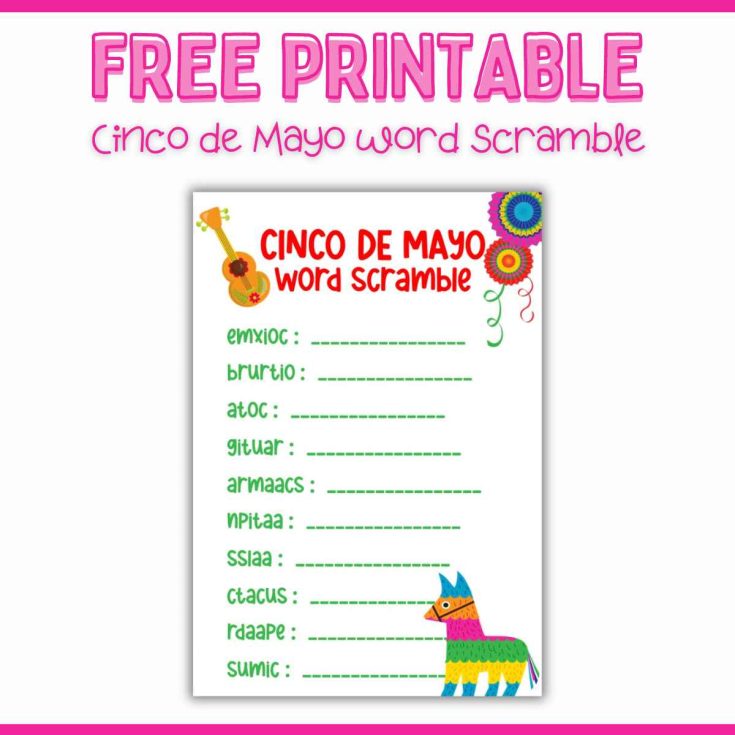 Image for Cinco de Mayo Word Scramble