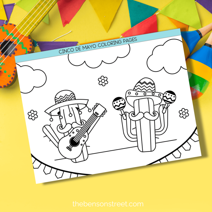 Image for Free Printable Cinco de Mayo Coloring Pages