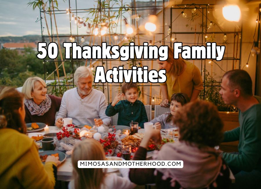 image shows a family at Thanksgiving with post title overlay