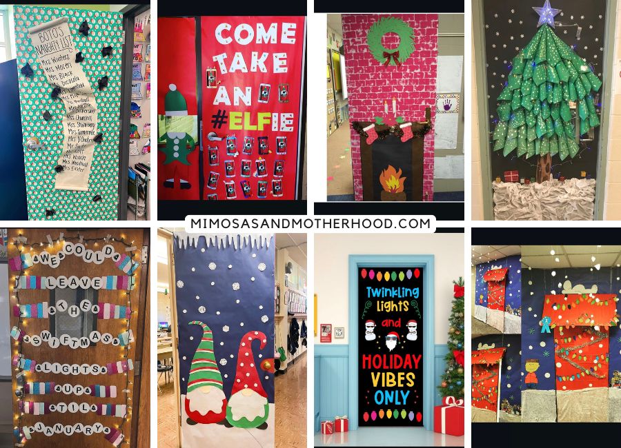 ideas for decorating a classroom door for the holidays