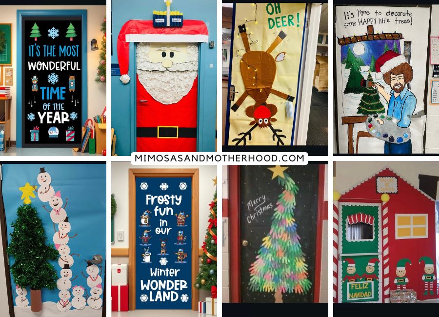 christmas themed classroom door decor ideas