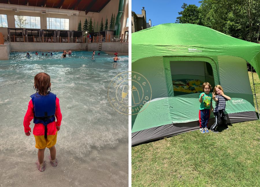 image shows kids on different kinds of trips