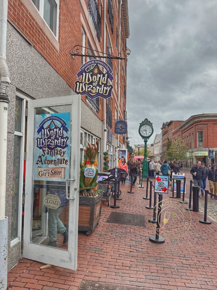 Shops on Essex Street in Salem MA