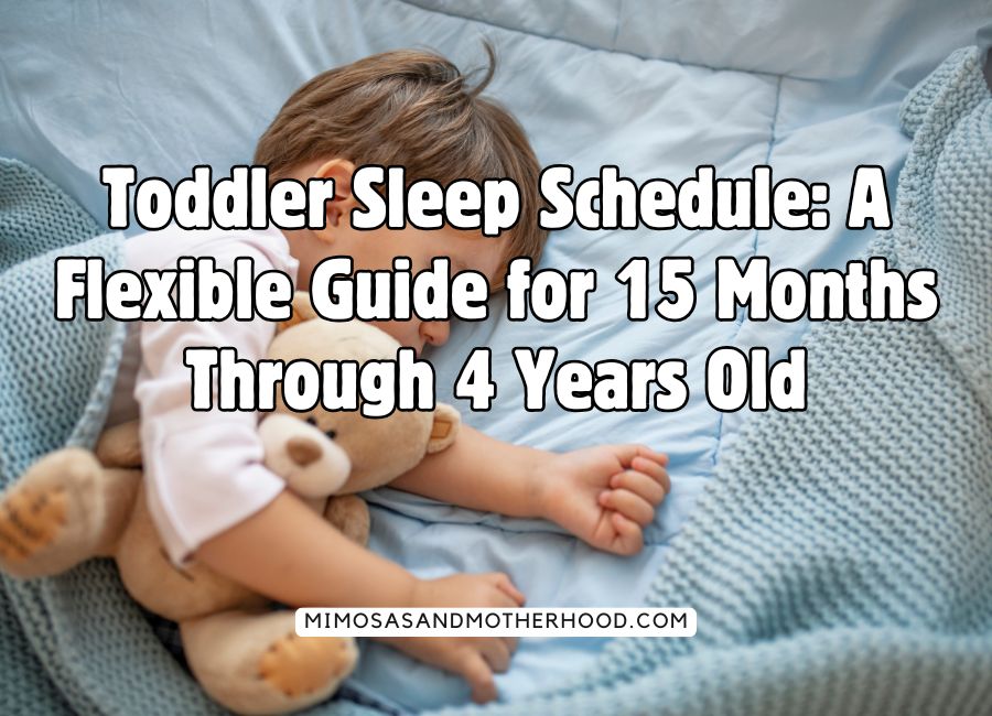 blog post title over an image of a toddler sleeping