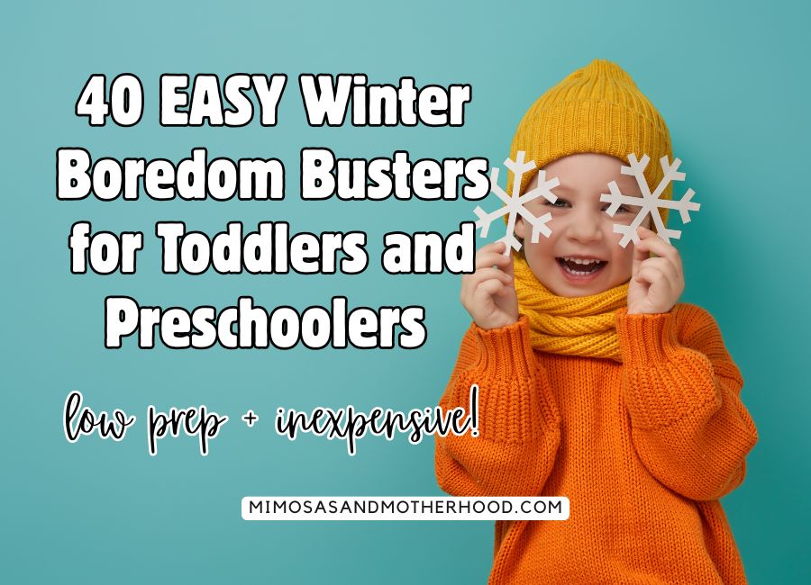 image shows a child with snowflakes and blog post title