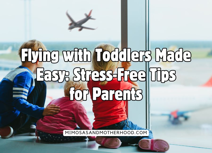 image shows kids at the airport with blog post title over it