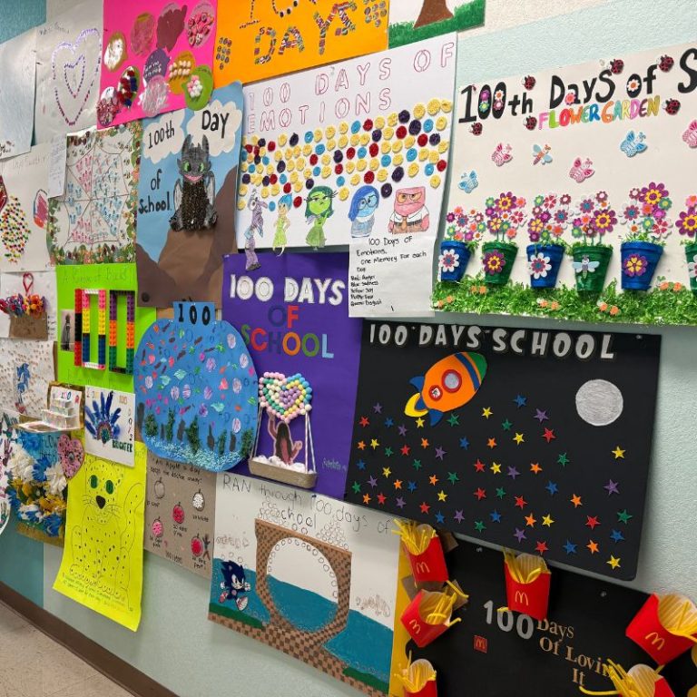 100 days of school project ideas