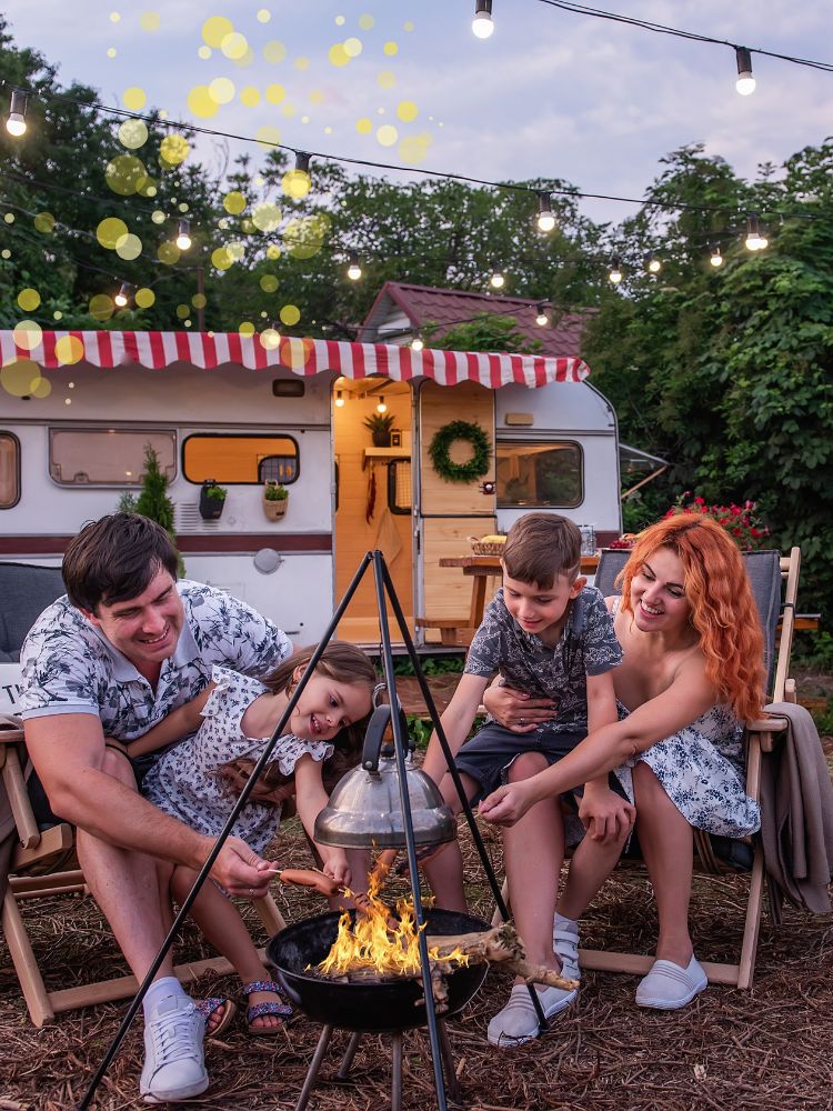 Planning a family camping trip? This guide is packed with easy, screen-free family camping activities, camping games for families, and camping projects for kids—organized by age and designed for real-life camping trips. Perfect for keeping kids of all ages engaged while enjoying the great outdoors. Save this for your next camping adventure!