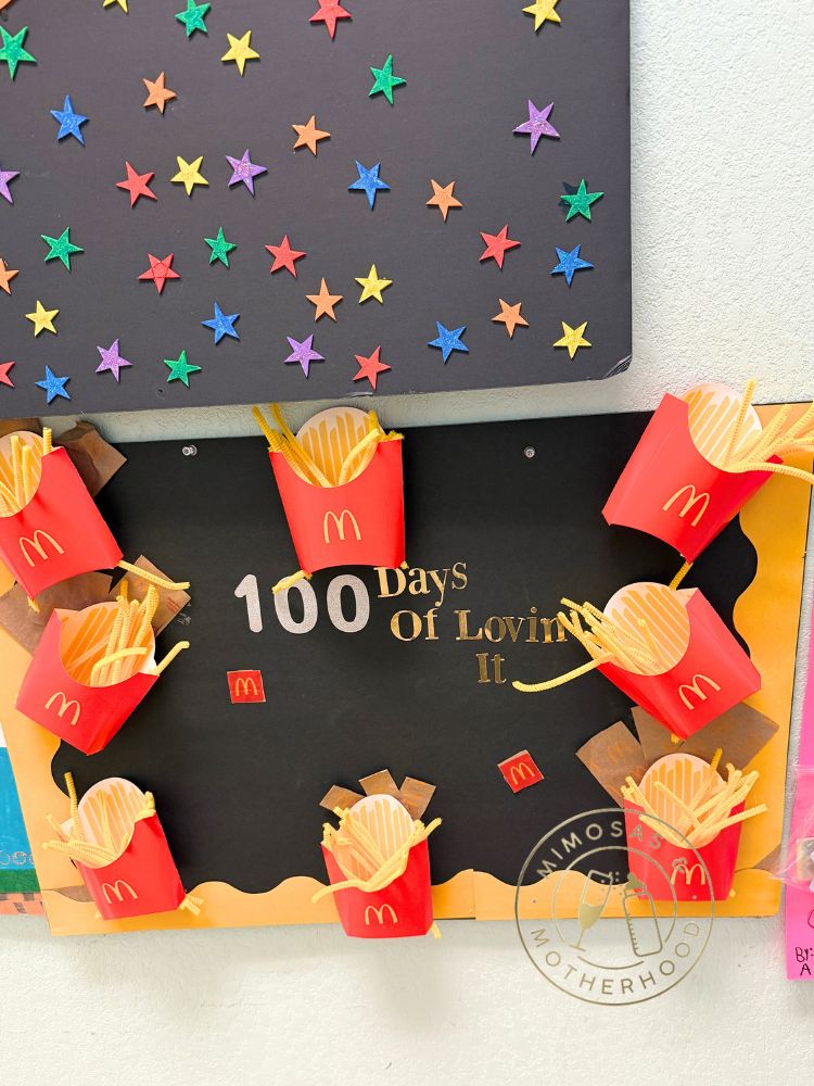 100 days of school french fries idea