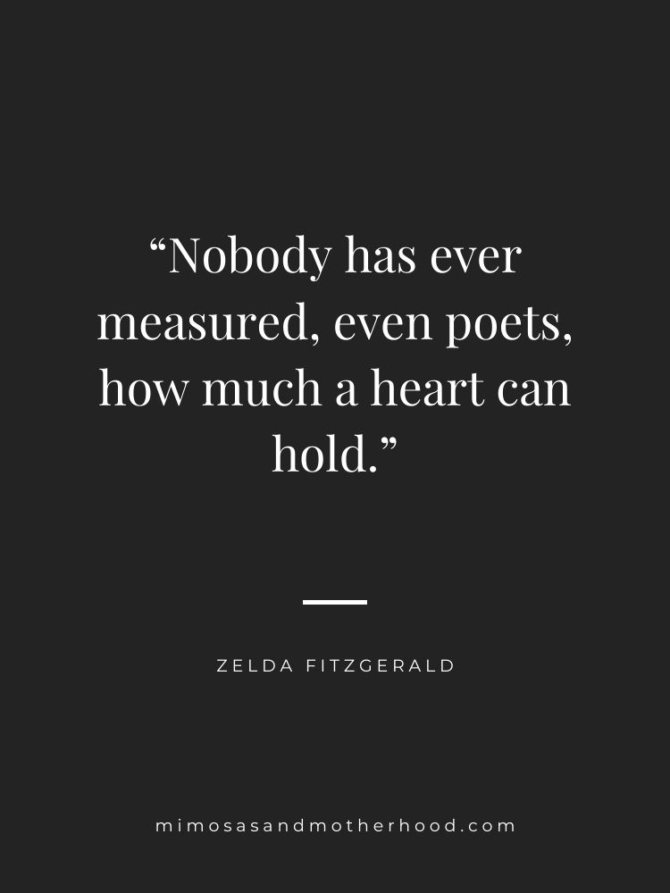 image is a famous quote about love by Zelda Fitzgerald
