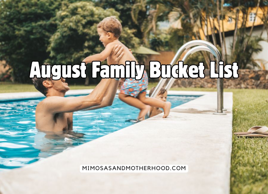 image shows a child jumping into the pool with an adult
